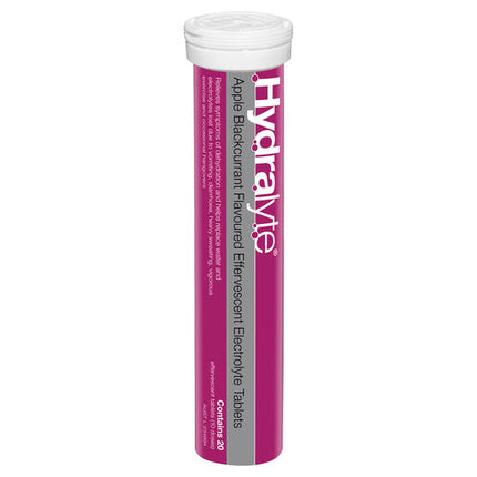 Hydralyte Effervescent Electrolyte Tablets Apple Blackcurrant 20 Tablets