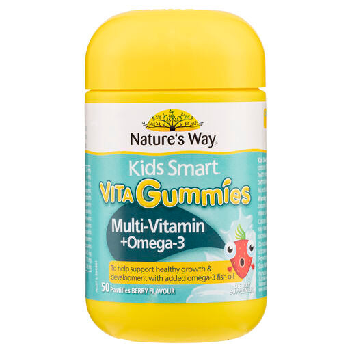 Nature's Way Kids Smart Vita Gummies Omega-3 + Multi 50 Pastilles
