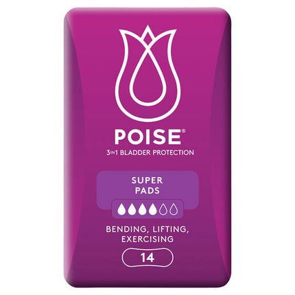 Poise Super Pad 14 Pack