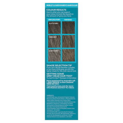 Just For Men Moustache & Beard Brush-In Colour Gel M-35 Medium Brown