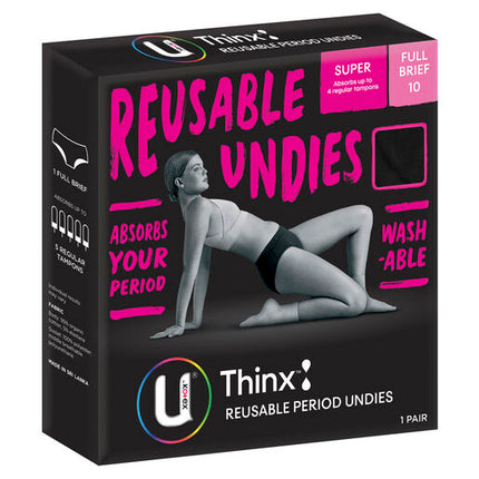 U By Kotex Period Undies Briefs Super Size 10