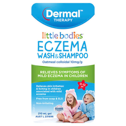 Little Bodies Eczema Wash & Shampoo Bottle With Pump 210mL