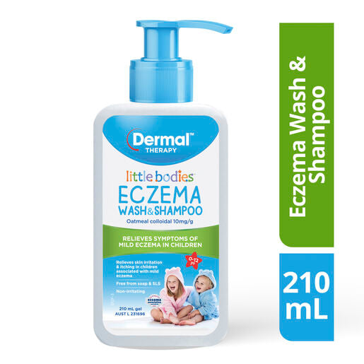 Little Bodies Eczema Wash & Shampoo Bottle With Pump 210mL