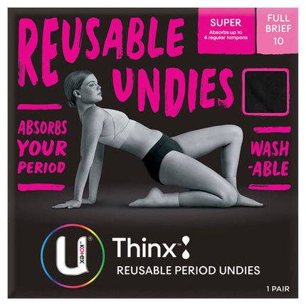 U By Kotex Period Undies Briefs Super Size 10