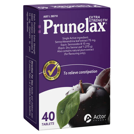 Prunelax Extra Strength Laxative 40 Tablets