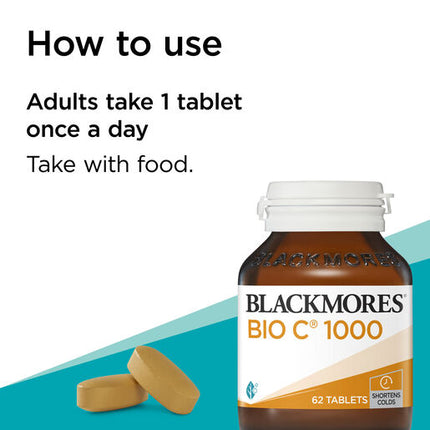 Blackmores Bio C 1000mg 62 Tablets