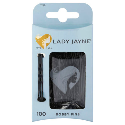 Lady Jayne Black Bobby Pins 100 Pack