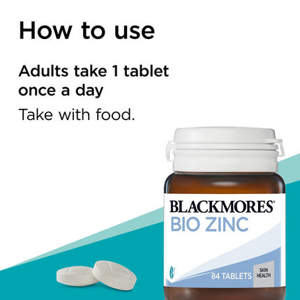 Blackmores Bio Zinc 84 Tablets
