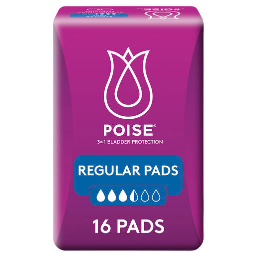 Poise Pads Regular 16 Pack