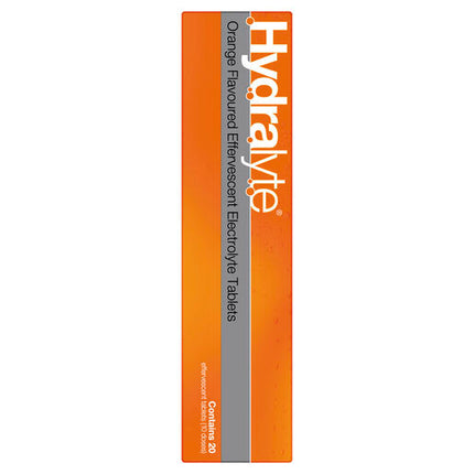 Hydralyte Effervescent Electrolyte Tablets Orange 20 Tablets