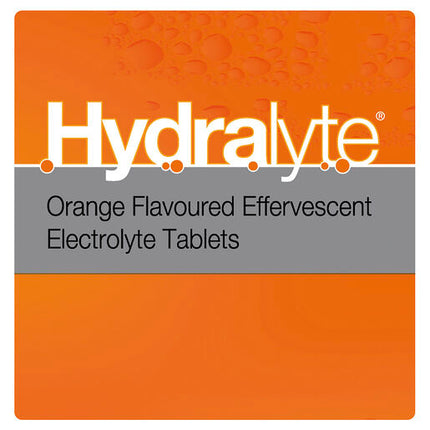 Hydralyte Effervescent Electrolyte Tablets Orange 20 Tablets
