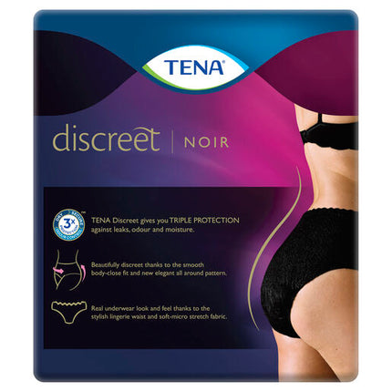 Tena Women's Pants Noir Low Waist Large 9 Pack
