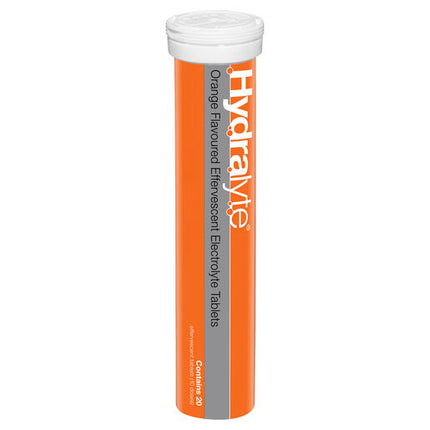 Hydralyte Effervescent Electrolyte Tablets Orange 20 Tablets