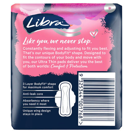 Libra Ultra Thin Pads Super with Wings 12 Pack