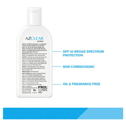 Azclear Action Day Moisturiser SPF 30 120ml