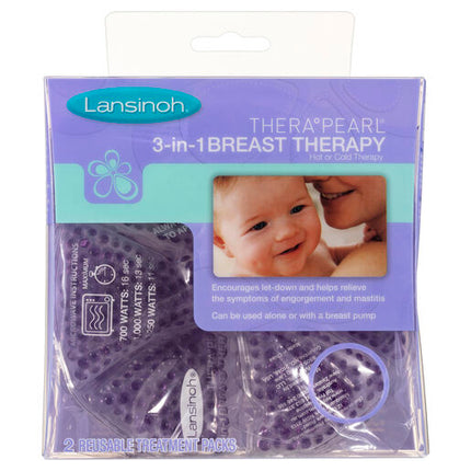 Lansinoh Therapearl 3-in-1 Breast Therapy 2 Reusable Treatment Packs
