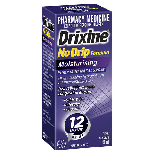 Drixine No Drip Formula Moisturising Nasal Spray 15mL