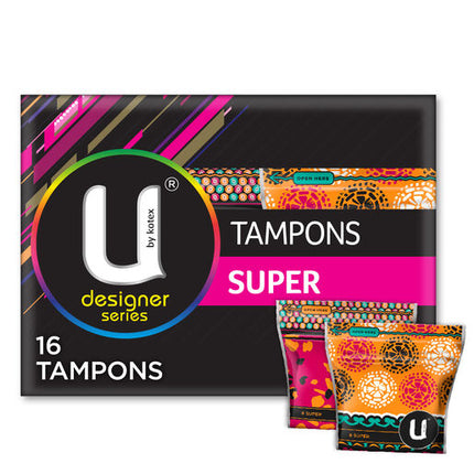 U By Kotex Super Slim Designer Tampons 16 Pack
