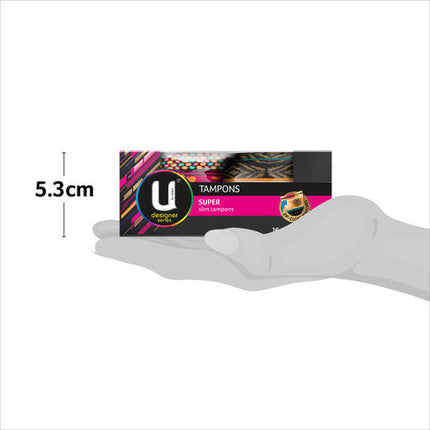 U By Kotex Super Slim Designer Tampons 16 Pack