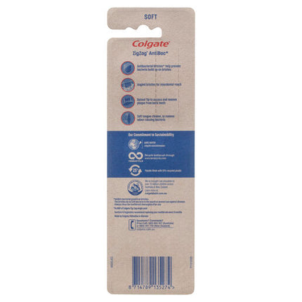 Colgate Zig Zag Deep Interdental Clean Toothbrush Flex Soft Value 3 Pack