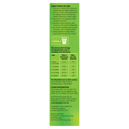 Hydralyte Effervescent Electrolyte Tablets Lemon Lime 20 Tablets