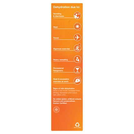 Hydralyte Effervescent Electrolyte Tablets Orange 40 Tablets