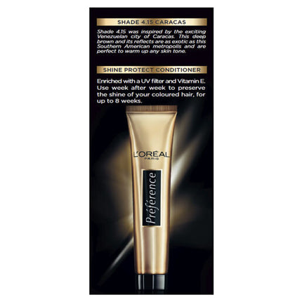 L'Oréal Paris Préférence Permanent Hair Colour - 4.15 Caracas (Intense Deep Brown)