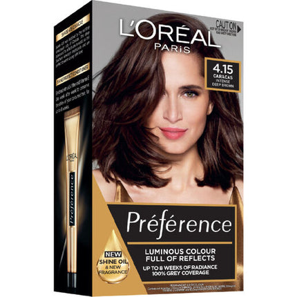 L'Oréal Paris Préférence Permanent Hair Colour - 4.15 Caracas (Intense Deep Brown)