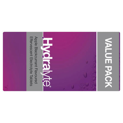 Hydralyte Effervescent Electrolyte Tablets Apple Blackcurrant 40 Tablets