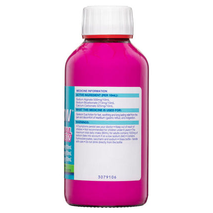 Gaviscon Dual Action Heartburn & Indigestion Relief Peppermint 300ml