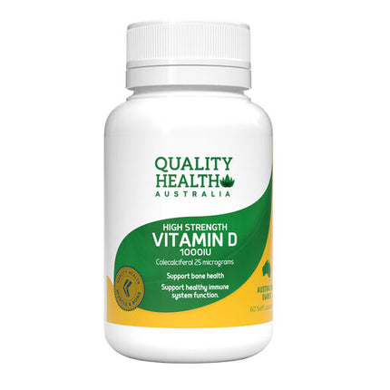 Quality Health Vitamin D 1000IU 60 Capsules