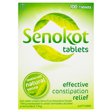 Senokot Tablets 100 Pack