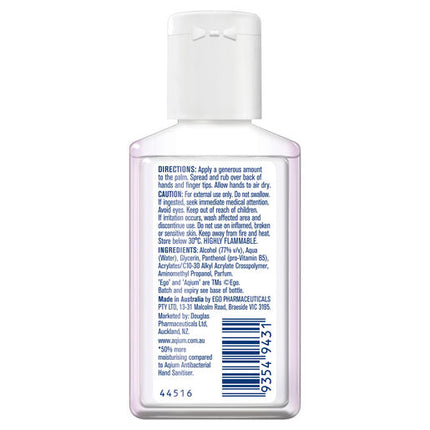 Ego Aqium Ultra Hydrating Hand Sanitiser 60mL