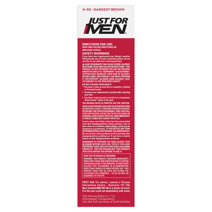 Just For Men Shampoo-In Haircolour H-50 Darkest Brown