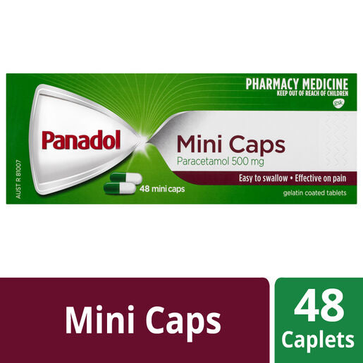 Panadol Mini Caps 48 Mini Capsules