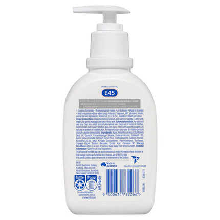 E45 Itch Recovery Moisturising Body Wash 250mL