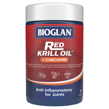 Bioglan Red Krill Oil Plus Curcumin 60 Capsules
