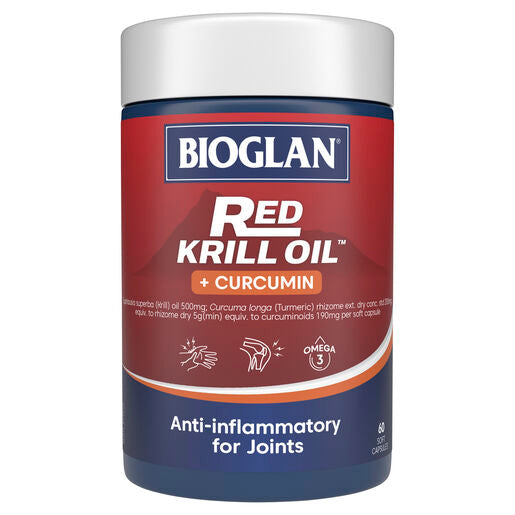 Bioglan Red Krill Oil Plus Curcumin 60 Capsules