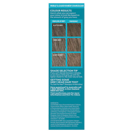 Just For Men Moustache & Beard Brush-In Colour Gel M-25 Light Brown