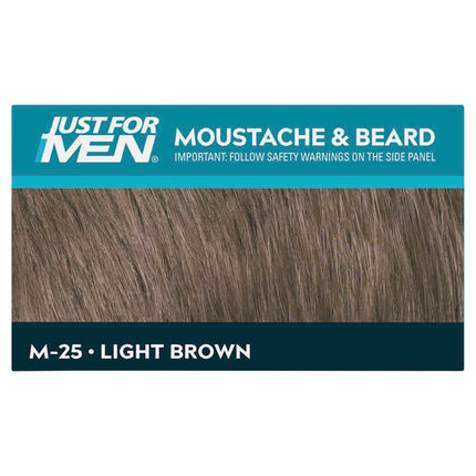 Just For Men Moustache & Beard Brush-In Colour Gel M-25 Light Brown