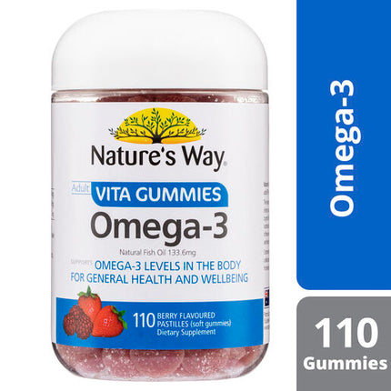 Nature's Way Adult Omega-3 110 Vita Gummies