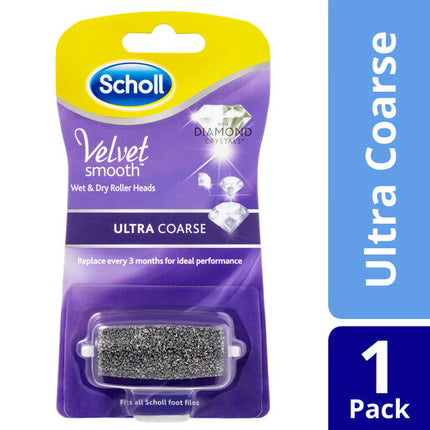 Scholl Velvet Smooth Wet & Dry Roller Heads Ultra Coarse