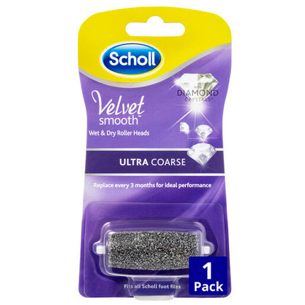 Scholl Velvet Smooth Wet & Dry Roller Heads Ultra Coarse