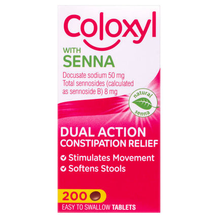 Coloxyl With Senna 200 Tablets