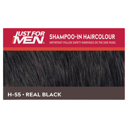 Just For Men Shampoo-In Haircolour H-55 Real Black