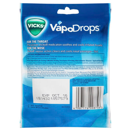 Vicks VapoDrops Orginal Menthol 24 Lozenges