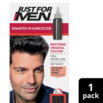 Just For Men Shampoo-In Haircolour H-55 Real Black