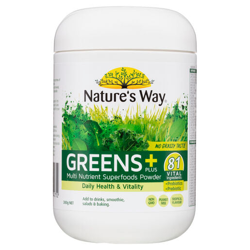 Nature's Way Super Foods Greens + PLUS 300g
