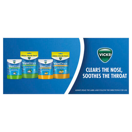 Vicks VapoDrops Butter Menthol 24 Lozenges