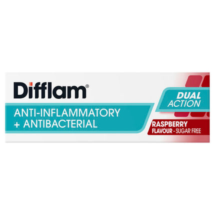 Difflam Sore Throat Sugar Free Raspberry 16 Lozenges